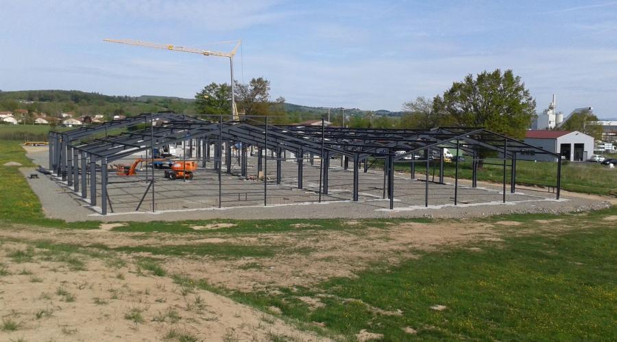 Montage de la structure métallique